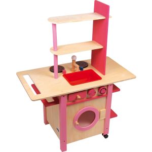 Cocinita de madera rosa ✔ REBAJAS ✔ 