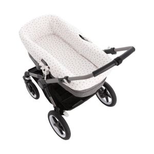 Funda Acolchada para Capazo Buga Sensitive Rosa. Compatible con Bugaboo Fox, Camaleón, Donkey y Búfalo