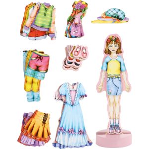 Juego magnético para vestir, Magda - 40 piezas