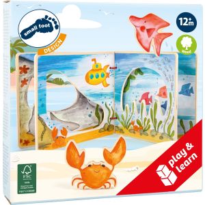 Libro de Madera Interactivo Mundo Submarino