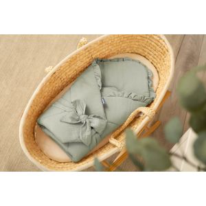 Saco para envolver al bebé, tejido Muselina Kaki 90 x 90 cm