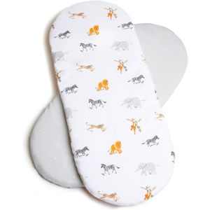 Set de sábanas bajeras Jungle,  para moisés y cochecito - Clair de Lune