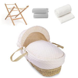 Set completo de moisés modelo Dimple + patas plegables + set bajeras + manta calada - PROMOCIÓN