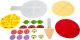 Pizza de tela con plato