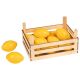 Caja de madera con limones, de Goki