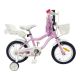 Bicicleta Infantil de 16 pulgadas Makani Aurora rosa
