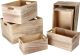 Cajas de madera en color Natural - Set de 6 Unidades