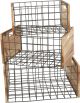 Cajas de madera con rejilla para Decoración y Almacenamiento