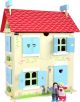 Casa de muñecas con techo desmontable