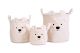 Teddy Baskets Set Of 3 - Off White