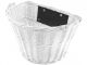 Cesta de Mimbre Blanca para Bicicleta 