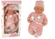 Muñeca Bebé 46 cm con Chupete y Manta Floral - LEAN Toys