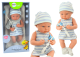 Muñeca Bebé con Ropa Azul y Blanca, Chupete, Babero y Manta – 42 cm