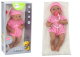 Muñeca Bebé con Ropa Rosa, Gorro, Chupete y Manta – 39 cm