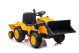 Tractor Eléctrico Infantil con Remolque S617 Amarillo, Batería 12V y Motor 2x45W - Velocidad hasta 3.5 km/h