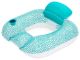 Silla inflable para piscina con respaldo y portavasos