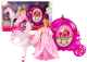 Carruaje de Princesa con Caballo Pegaso y Muñeca - Color Rosa