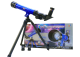 Telescopio Educativo con Trípode y Aumentos de 20x, 30x y 40x - Azul