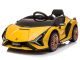Coche Eléctrico Infantil Lamborghini Sian Amarillo con Control Remoto y Asiento de Ecocuero