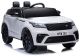 Coche Eléctrico Infantil Range Rover Blanco con Control Remoto y Asientos de Cuero Eco - 12V