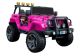 Coche Eléctrico Infantil Jeep WXE-1688 Rosa 4x4 con Control Remoto y Doble Asiento