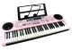 Teclado Musical Moderno 328-06 con Micrófono, Soporte y Adaptador