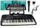 Teclado Musical Moderno 328-06 con Micrófono, Adaptador y Soporte para Partituras
