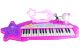 Teclado Musical para Niñas con Micrófono y Efectos Luminosos