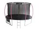 Cama Elástica LEAN Sport Max 16ft Negro-Rosa con Red de Seguridad y Capacidad de 150 kg