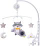 Carrusel Musical de Peluche para Cuna con Mapache - Calmante y Sensorial