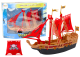 Barco Pirata con Luces, Sonidos y Ruedas - Diseño Negro