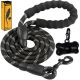 Correa para perros grandes de 3 metros con línea reflectante de 12 mm de grosor, perfecta para caminatas seguras. Cuenta con un mango de espuma para mayor comodidad, reflectores para mayor visibilidad en la oscuridad, y un contenedor de bolsas de residuos