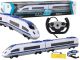 Tren Teledirigido con Luces - 65 cm de Longitud