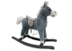 Caballito Balancín 74 cm Tonos Grises con Estrellas Plateadas – LEAN Toys
