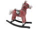 Caballito Balancín 74 cm Tonos Rosados con Estrellas Plateadas – LEAN Toys