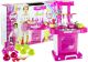 Descubre la Cocina Infantil Portátil LEAN Toys. Incluye horno, fregadero, fogones y más de 20 accesorios. Ideal para niños mayores de 3 años.