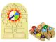 Reloj Educativo de Madera con Números y Formas - Juego de Aprendizaje Infantil

