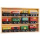 Ferrocarril de madera - tren 12 uds.