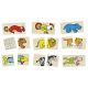 Juego de memoria y puzzle animales divertidos