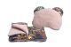 Conjunto para cochecito , Almohada y Manta , Bohou Dusty Rose