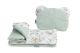 Conjunto para cochecito , Almohada y Manta , Ciervos Menta