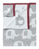Manta reversible Eli el Elefante - 70 x 90 cm - Clair de Lune