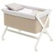 Minicuna Tijera de Madera Greeny Beige/Blanco 55x87x74 cm 