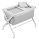 Minicuna Blanca tipo TIjera Liberty Gris , Cambrass