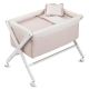 Minicuna Blanca tipo TIjera Liberty Rosa , Cambrass
