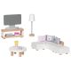 Muebles para sala de estar de casa de muñecas, Goki