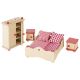 Muebles para dormitorio de casa de muñecas con Cama , Goki