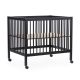 Childhome - Parque de Juegos 97 + Ruedas - 95x75 Cm - Madera – Negro