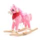 Caballito Balancín Rosa Estrella con Melodía, Estribos y Pañuelo 