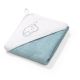 Toalla con capucha de Rizo 85 x 85 cm azul , Babyono